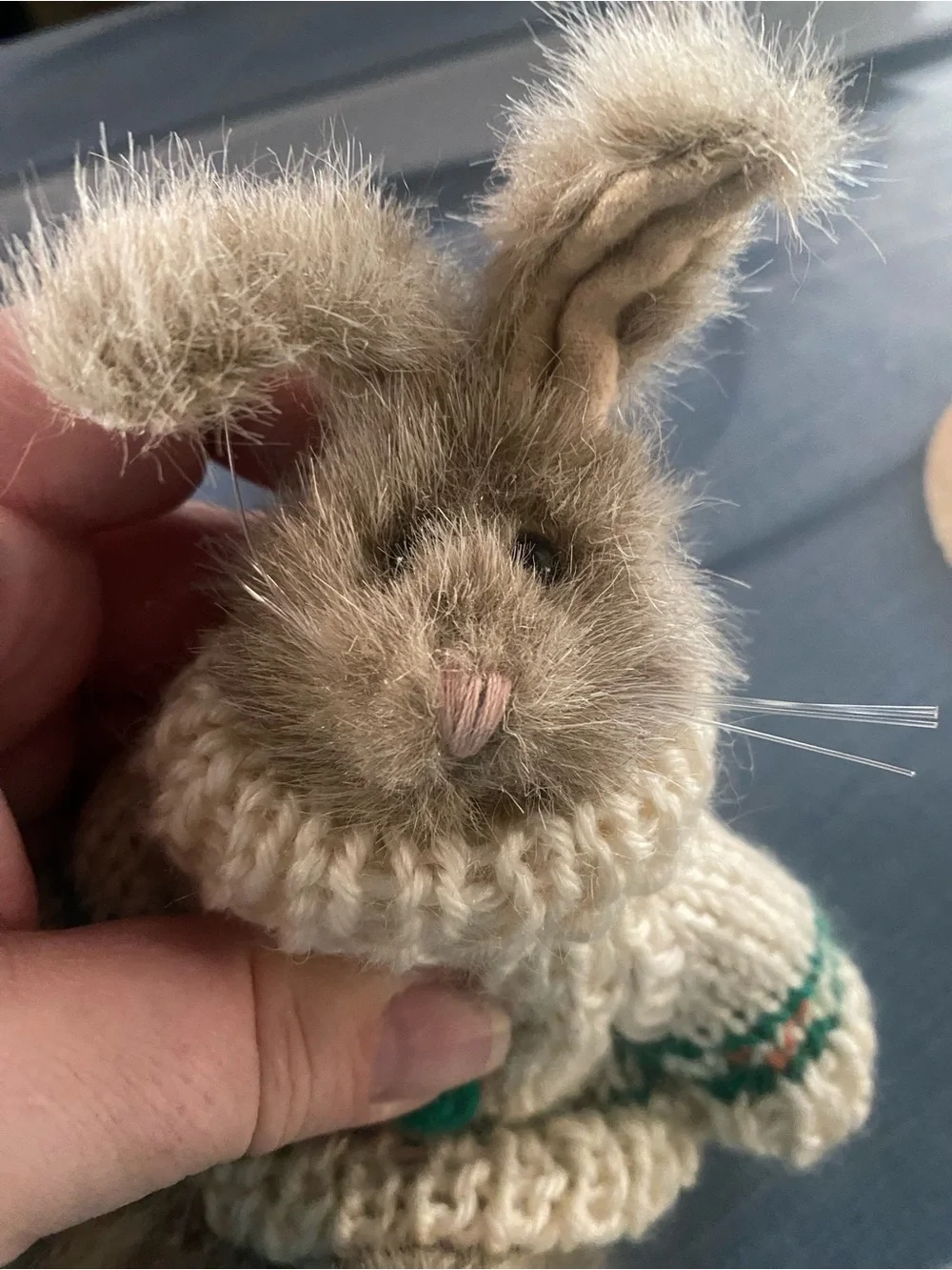 Boyds Bears Bunny Rabbit Plush Carrot Sweater Jointed Stuffed Animal 7